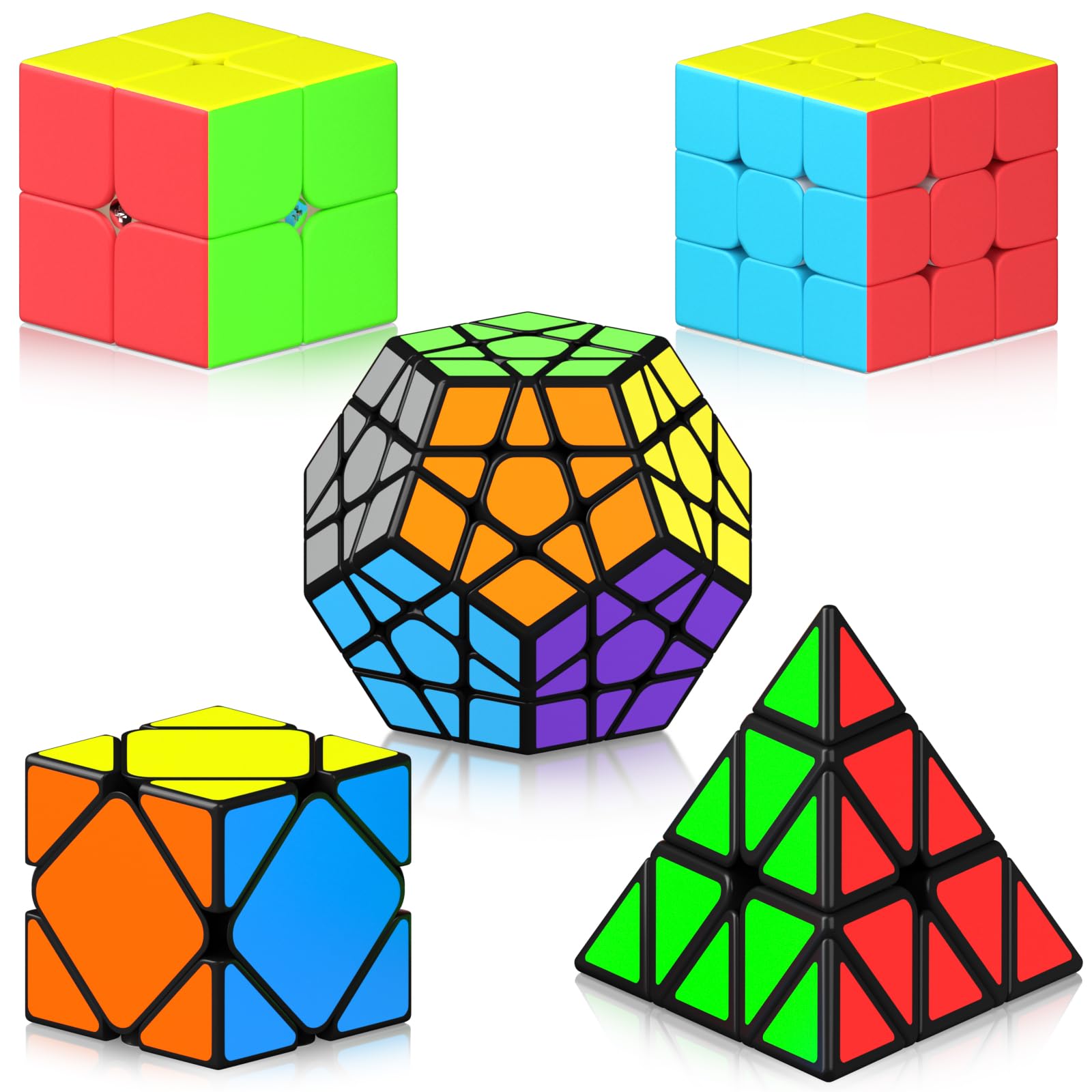 Amazon.com: Vdealen Speed Cube Set, Cube Bundle 2x2 3x3 Pyramid